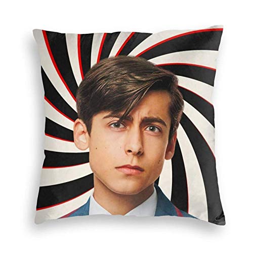 Hengtaichang Número 5 - Umbrella Academy - Aidan Gallagher Magníficas y agradables Fundas de Almohada de Terciopelo Suaves y cómodas, fáciles de Poner, Decorar tu Cama Sofá Sofá y Coche 24 'X24