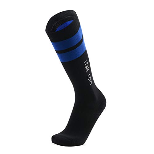 Hombres Y Mujeres Al Aire Libre Calcetines Transpirables De Tubo Alto Medias De Compresión Medias Deportivas De Fitness Alivie La El Dolor, Promueva Circulación Menor ( Color : Blue , Size : 35-38cm )