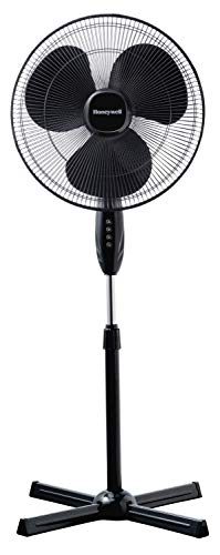 Honeywell Comfort Control HSF1630E Ventilador de pie, Negro