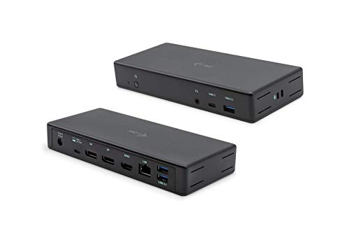 i-tec USB-C 3x4K Docking Station 2X DisplayPort 1x HDMI 1x GLAN 3X USB 3.1 1x USB-C 1x Audio/Mic, Power Delivery 85W