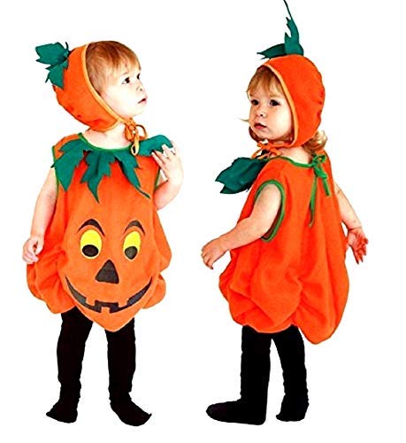 Inception Pro Infinite Talla S - 2 - 3 años - Disfraz - Carnaval - Halloween - Calabaza - Vegetal - Color naranja - Niño