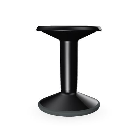 Interstuhl - Taburete ergonómico Ajustable Multiusos, Color Negro höhenverstellbar Von ca. 46 bis 65 cm