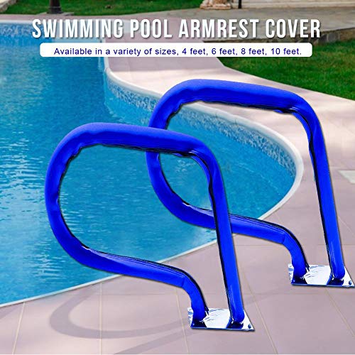 jaspenybow Cubierta de riel de Mano para Piscina, protección de pasamanos de Agarre Antideslizante de 4 pies, Accesorios de Piscina, para Piscina, Escalera de Piscina