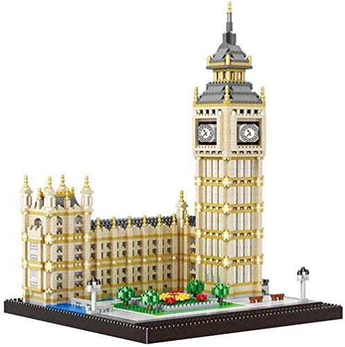 juguete Maquetas, Micro Diamond Building Blocks, Famoso Punto de Referencia Big Ben Juego de construcción, Bricolaje Modelo 3D ToyKids y Adultos de Navidad Rutina de Ejercicio