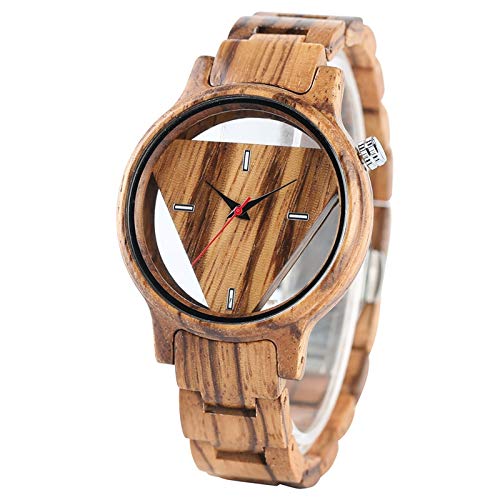 JZDH Relojes para Mujer Moda Mujer Reloj de Madera imitación Reloj de Madera Vendimia Cuarzo Madera Color Reloj Hembra Simple Reloj Relojes Decorativos Casuales para Niñas Damas (Color : 1pcs)