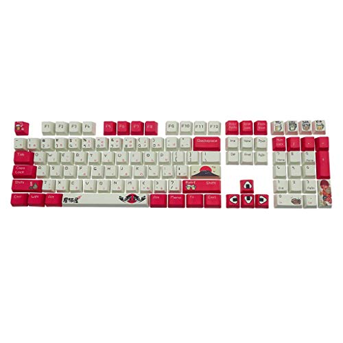 KEYCAP 108 teclas OEM PBT Dye Sub Keycaps Juego completo de teclados mecánicos PBT Dye-Sublimation KeycapsSuit para regalos de amantes del juego