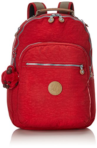 Kipling CLAS SEOUL S Mochila Unisex Adulto, 45 cm, Rojo (True Red C)