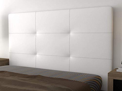 LA WEB DEL COLCHON - Cabecero tapizado Andrea para Cama de 150 (160 x 120 cms) Blanco