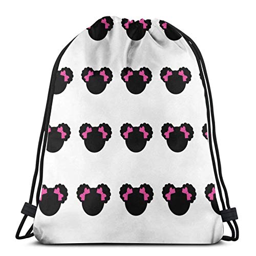 LAKILAN Vbolsos De Gimnasio,Mochila Grande,Bolsa De Saco De Gimnasia,Mochila Deportiva,Saco De Yoga Afro-Puffs