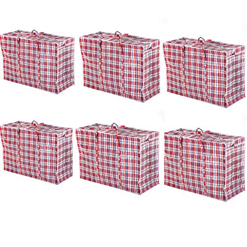 LEMON TREE SL Bolsa Rafia Varias TAMAÑOS DE 60X66X24 O 50X55X15 (Pack DE 6, 50 X 55 X 15)