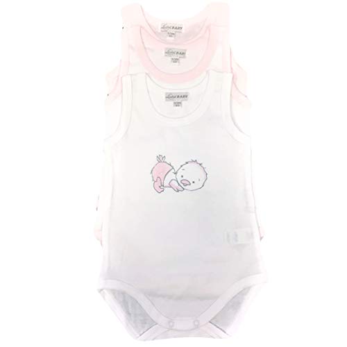 LIABEL BABY - Camiseta Interior - para bebé niña Fantasia Rosa H 51/54 cm - Peso 3 kg(0-1 Mese)