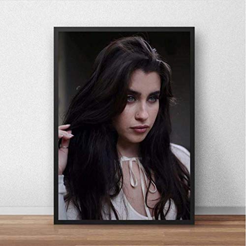 lubenwei Póster de Lauren Jauregui, Cantante de música de la Quinta armonía, Estrella, Belleza, Pintura artística, Carteles de Lona, ​​decoración del hogar de la Pared 40x50cm Sin Marco AW-2495