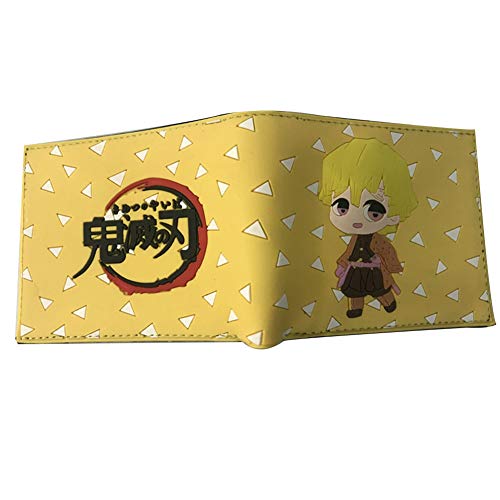 Lunanana Demon Slayer Wallet, Animation Japanese Poliuretano Multifunctional Coin Purse Credit Bolsa, 11,5 x 9 cm (H04)