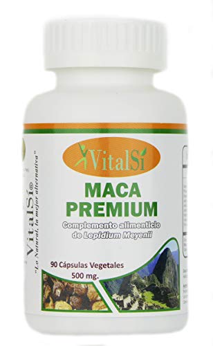 MACA PREMIUM (Lepidium meyenii) 100% natural 90 cápsulas de 500mg.Cápsula elaborada con alga agar-agar Apto para veganos. Envío gratis España.Canarias y resto de Europa gratis en compra superior a 49€