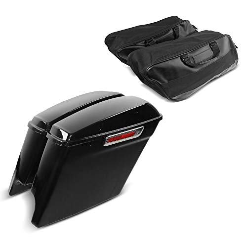 Maletas Laterales Stretched Compatible para Harley Touring 14-21 con Bolsas Interiores