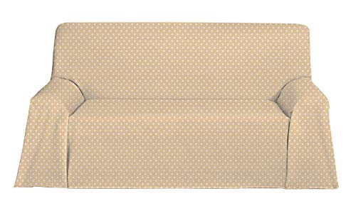 Martina Home Candy Star Foulard Multiusos, Tela, Beige, 230 x 270 cm