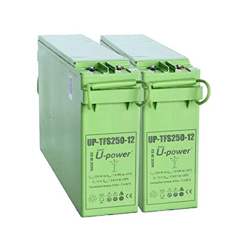 Master U-Power FTS Batería Solar, AGM TFS 250AH 24V, Verde