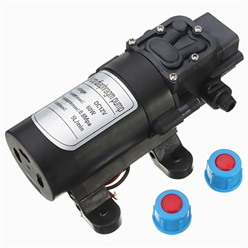 MASUNN DC 12V-24V 60W 5L/Min Motor De Alta Presión Micro Diafragma Agua Auto Cebado Bomba