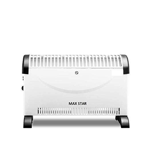 MAX STAR MS-1810M Calefactor Convector 3 Niveles de Potencia 750W/1050W/1800W Termostato Ajustable Protección Sobrecalentamiento