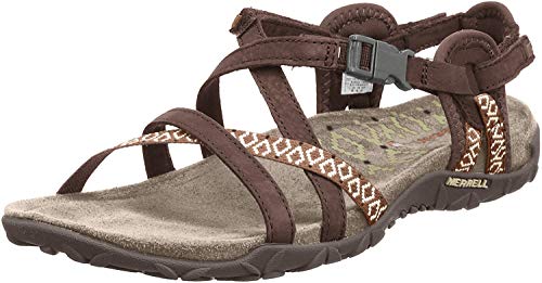 Merrell Terran Lattice Ii Tira de tobillo para Mujer, Marrón (Dark Earth), 41 EU