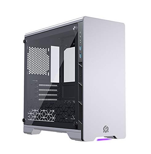 MetallicGear Neo V2 Micro-ATX, chasis Compacto, Aluminio con Chorro de Arena, Doble Panel Lateral de Vidrio Templado, Plateado