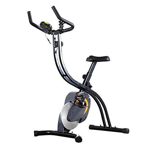 MIAOYO Bicicleta de Spinning de Ciclismo de Interior, Bicicletas de Ejercicio Verticales Plegables, Ventana LED de Bicicleta magnética Vertical y Capacidad máxima de Peso de 330 lbs / 150 kg