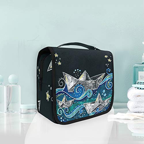 Mr.XZY Bolsa de aseo infantil para pintura de acuarela, multifunción, bolsa de cosméticos, simple e interesante, portátil, bolsa de maquillaje, bolsa de viaje, organizador para mujeres y niñas 2010782