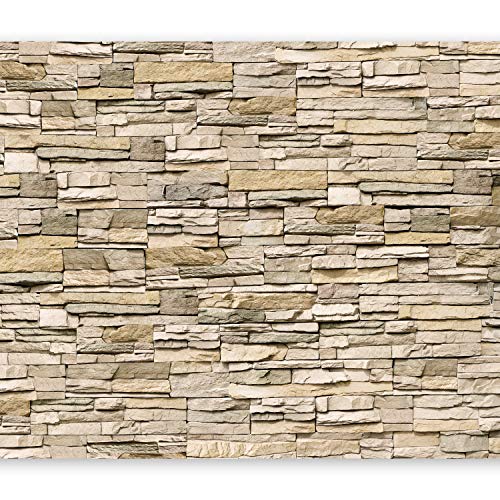 murando Fotomurales 450x315 cm XXL Papel pintado tejido no tejido Decoración de Pared decorativos Murales moderna de Diseno Fotográfico - Ladrillo Piedras f-B-0013-a-a