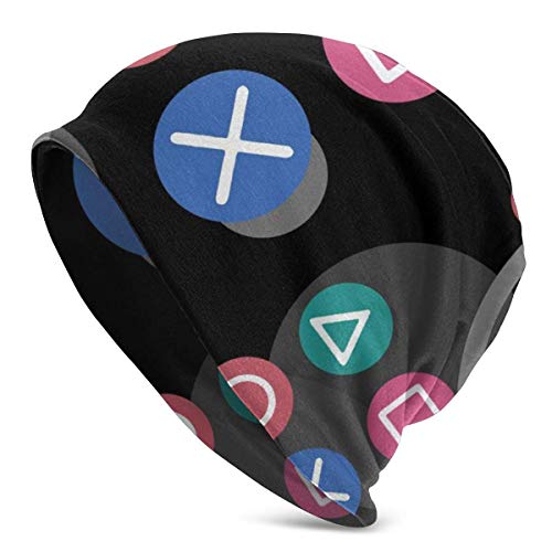 Mxung Gorro de Punto de Calavera Liso con puños Unisex, Tapones para los oídos, Gorro de esquí de Punto de Invierno, Gorro, Gorro de Media, Gorro de Trineo