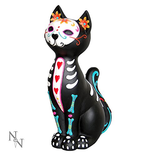 Nemesis Now Figura Decorativa (20 cm), diseño de Cachorros de azúcar, Color Negro