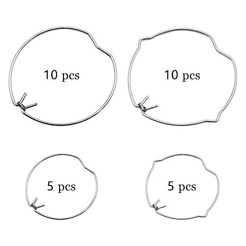 NewZC - Juego de 30 anillos de retención GU10 MR16 MR11 de 35 mm y 50 mm de diámetro para bombillas LED halógenas, 2 formas, 2 tamaños, diseño universal, anillo de resorte para la mayoría de lámparas.