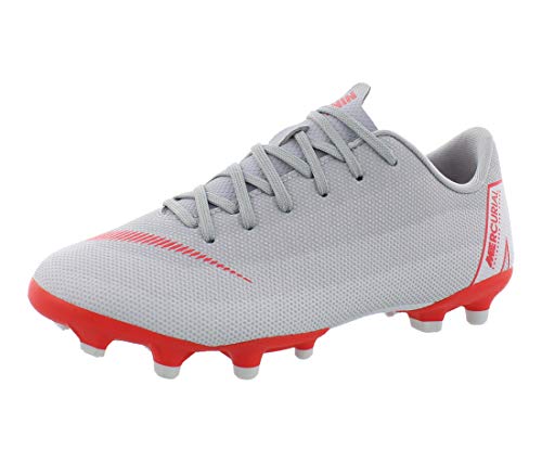 Nike JR Vapor 12 Academy GS FG/MG, Zapatillas de Fútbol Unisex Adulto, Gris (Gr/Rot Gr/Rot), 38 EU