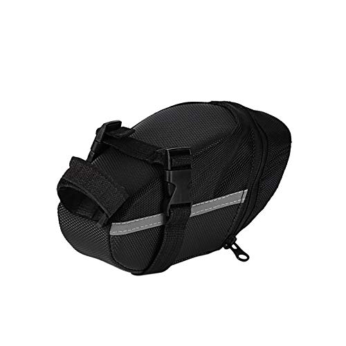 #N/V Bolsa impermeable para asiento trasero de bicicleta, color negro