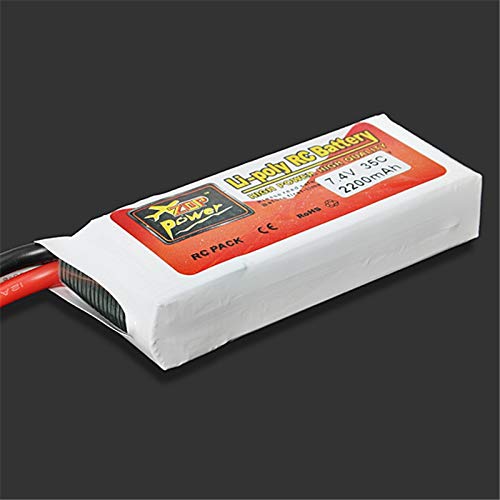 OUYBO Nueva ZOP Poder 7.4V 2200mAh 35C 2S 2S1P Lipo batería recargable for T Plug RC Racing drone helicóptero de Multicopter modelo de coche Accesorios de batería de piezas RC