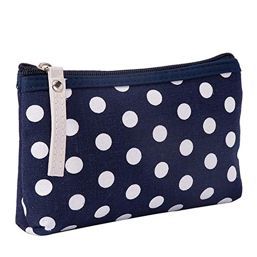 Oyfel Bolsa Viaje de Aseo Neceser Maquillaje Multifunción Organizador Impermeable y Resistente Bolsa de cosmético Joyería Labial Cepillo de Sombra Azul