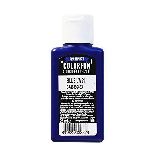 Pasta colorante azul brillante para resina epoxi y poliuretánica, 20 ml