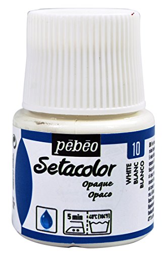 Pebeo Setacolor - Pintura para Tejidos (45 mm), Color Blanco