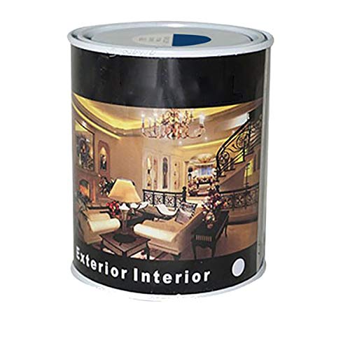 Pintura Esmalte al Disolvente para Madera y Metal, Pintura Alquidica de Rápido Secado para Superfícies Interiores y Exteriores(Azul Cobalto, 375 ML)