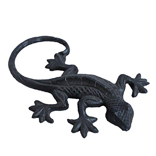 PRDECE Decoración Creativa de Lagarto de Hierro Fundido, decoración de Animales para el hogar, Manualidades, decoración de Escritorio Retro Europea, Regalo para Sala de Estar