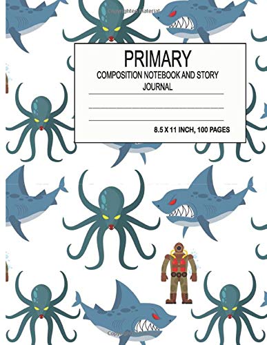 Primary Composition Notebook and Story Journal: Primary Composition Notebook, Special Space For Picture Or Drawing Space And Dashed Mid line, ... Large Pages Make It Easy To Write In