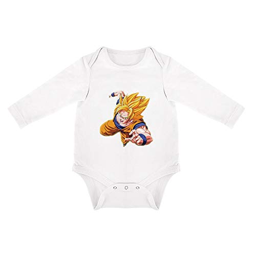 QHDS Triangular Baby Jumpsuit Dragonball Z Bebé Body Pack de White-style1 3months