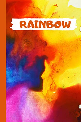 Rainbow: NOTEBOOK Rainbow; Cute Rainbow Pattern Notebook Blank Lined Journal Notebook For Work, School , for diary and notes, 120 pages -LARGE (6*9)