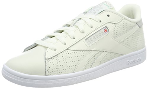 Reebok NPC UK Fbt, Zapatillas de Deporte para Mujer, Blanco (Chalk/Wht/Skull Grey/Big Green/Electric), 37 EU