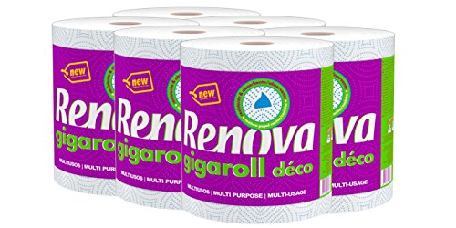 Renova Rollo de Cocina Gigaroll Déco - Paquete de 6 Gigarolls