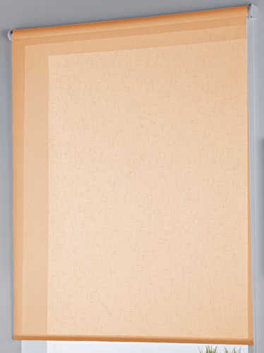 Rollertor Dresde - Estor Enrollable, Tela, Mandarina, 130 x 175 cm