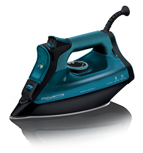 Rowenta DW8113 DW8113-Plancha (Plancha vapor-seco, Microsteam 400 soleplate, 2,5 m, 200, Negro, Azul, 40 g/min), 2700 W, 0.38 litros