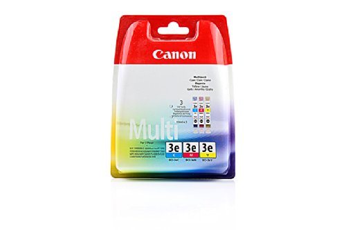 Set Ink cartridge Original Canon (1 x Cyan,1 x Magenta,1 x Yellow) 3 units 4480A262 / BCI-3E for Canon S 4500