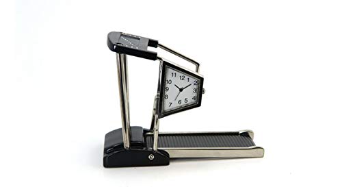 Siva Clock Treadmill - Reloj de cuarzo con correa de metal