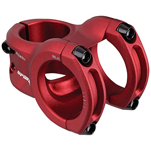 Spank Spoon - Potencia para Bicicleta Adulta (350 mm, 35 mm, 45 mm), Color Rojo