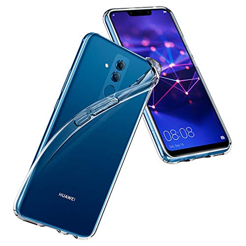 Spigen, Funda Compatible con Huawei Mate 20 Lite [Liquid Crystal] Absorción de Choque Resistente y diseño de Fibra de Carbono [Compatible con Carga Inalámbrica] - [Transparent]